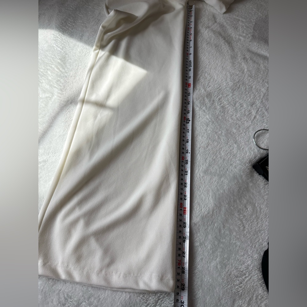 Lulu's White Strapless V-Notch Wide-Leg Jumpsuit Size XS Graduation Outfit - Picture 13 of 16